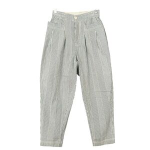 FREE PEOPLE Make A Stand Striped High Rise Pleat Front Trouser Pants Size XS